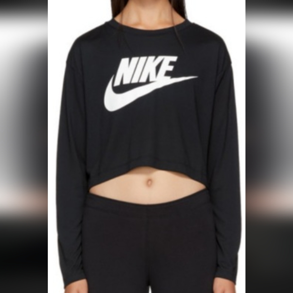 Black Nike Cropped Sweatshirt